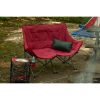 Camping Love Seat Chair;  Red;  Adult use