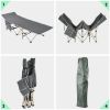 Folding Camping Cot â€“ Deluxe Collapsible Single Breathable 600D oxford fabric features tear & wear resistanceâ€“ Ultra Lightweight, Comfortable, Hea