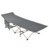 Folding Camping Cot â€“ Deluxe Collapsible Single Breathable 600D oxford fabric features tear & wear resistanceâ€“ Ultra Lightweight, Comfortable, Hea
