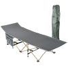 Folding Camping Cot â€“ Deluxe Collapsible Single Breathable 600D oxford fabric features tear & wear resistanceâ€“ Ultra Lightweight, Comfortable, Hea