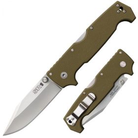 Cold Steel SR1 Folder 4.0 in Plain OD Green G-10 Handle